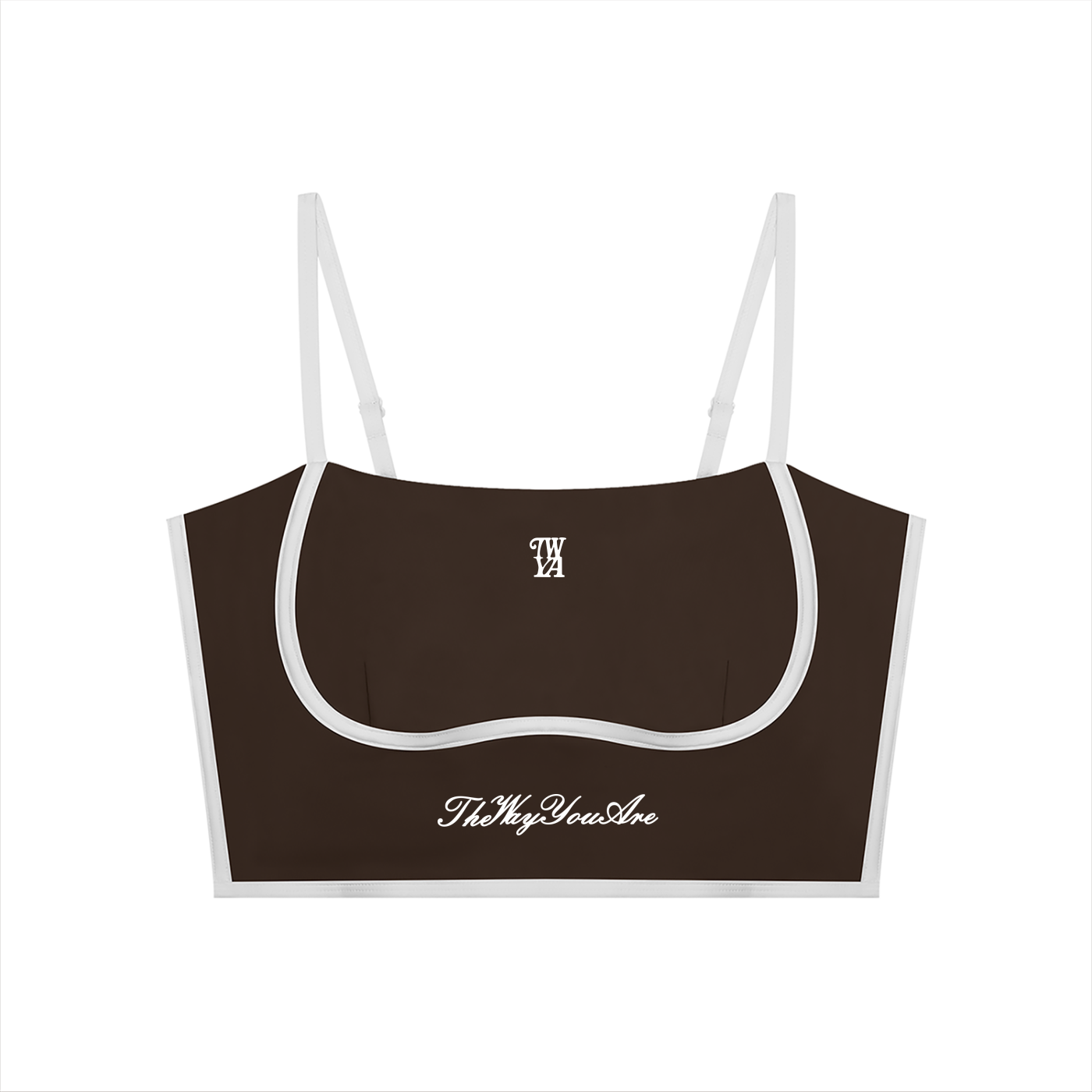 Women’s Color Block Yoga Sports Bra | TWYA Brown