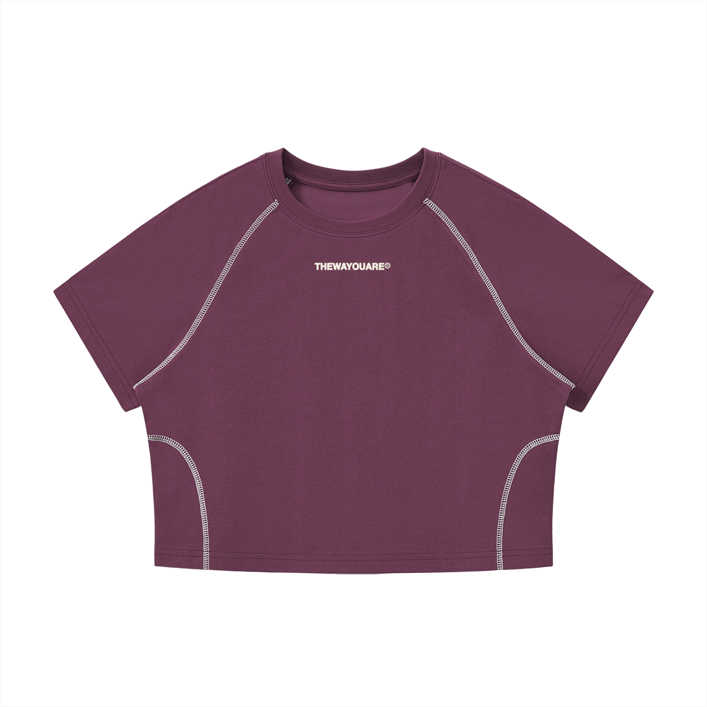 Purple Raglan Crop T-Shirt | TWYA