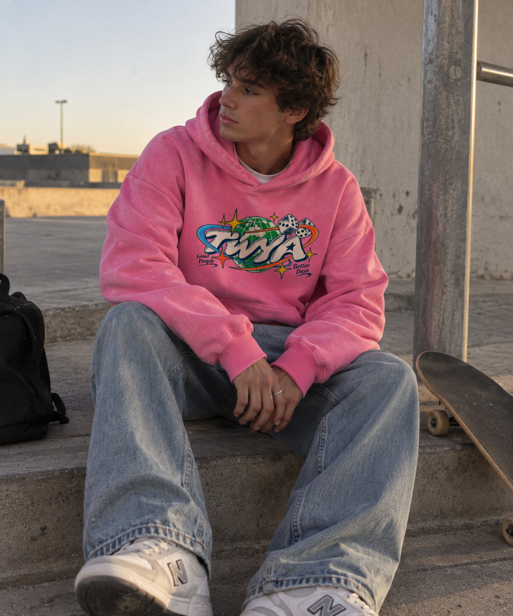 TWYA AFTERGLOW PINK HOODIE