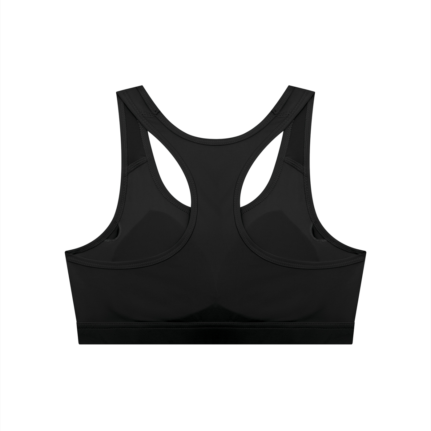 Women's Cropped Sports Bra Black| Backless U-Neck Yoga & Gym Top – TWYA
