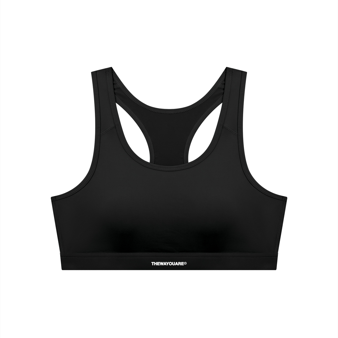 Women's Cropped Sports Bra Black| Backless U-Neck Yoga & Gym Top – TWYA