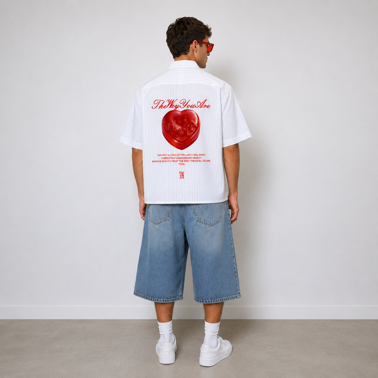 TWYA -Boxy Shirt Red Desire