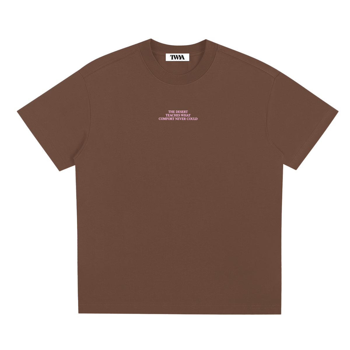 TWYA DESERT TEE — BROWN - FRONT