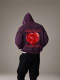 TWYA LOVE LETTER HOODIE - PLUM PURPLE