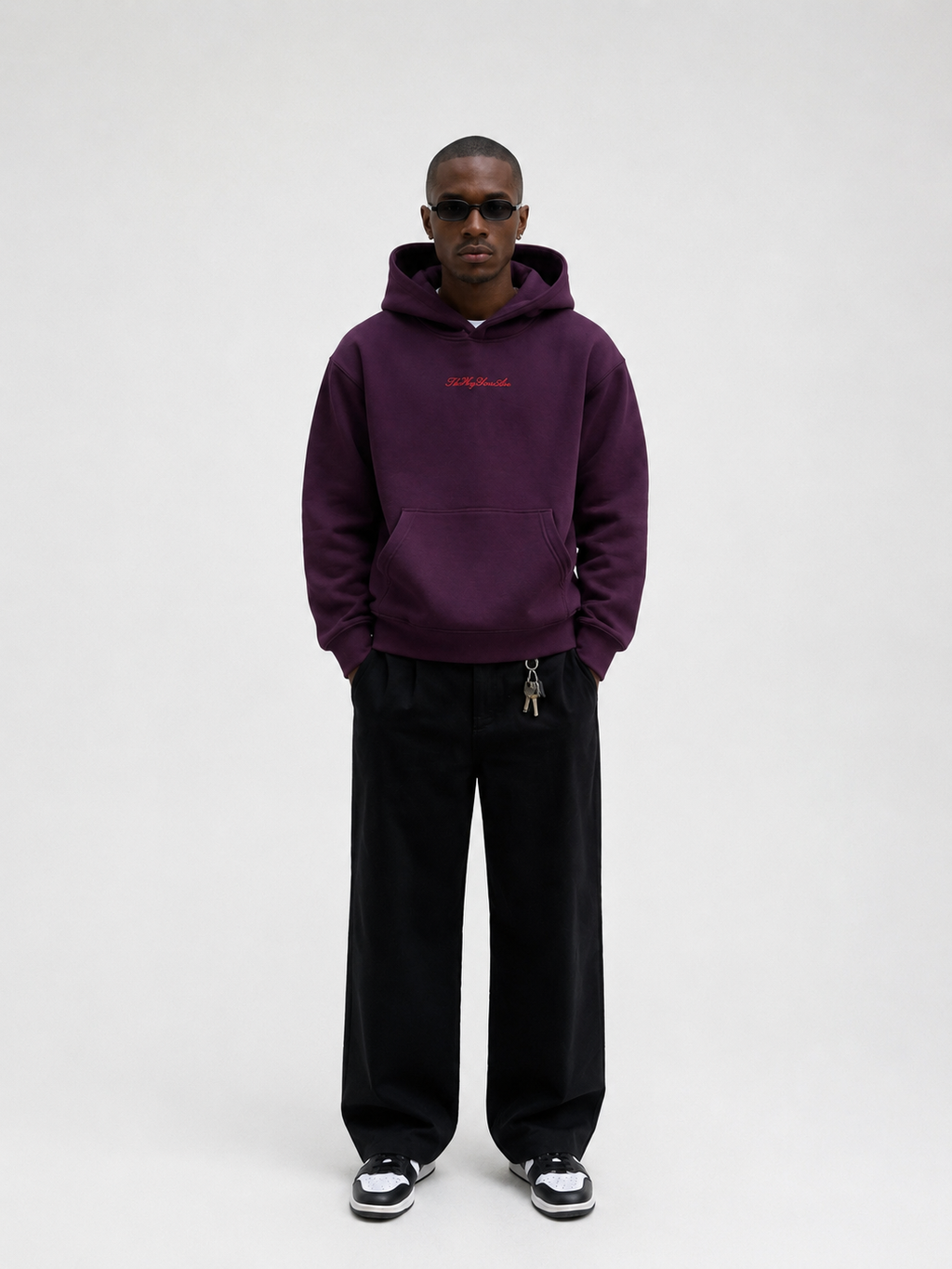 TWYA LOVE LETTER HOODIE - PLUM PURPLE