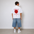 TWYA Red Desire Boxy Shirt | Oversized Statement Shirt