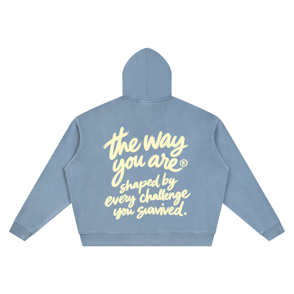 TWYA ROADMOLD HOODIE - WASHED BLUE - BACK