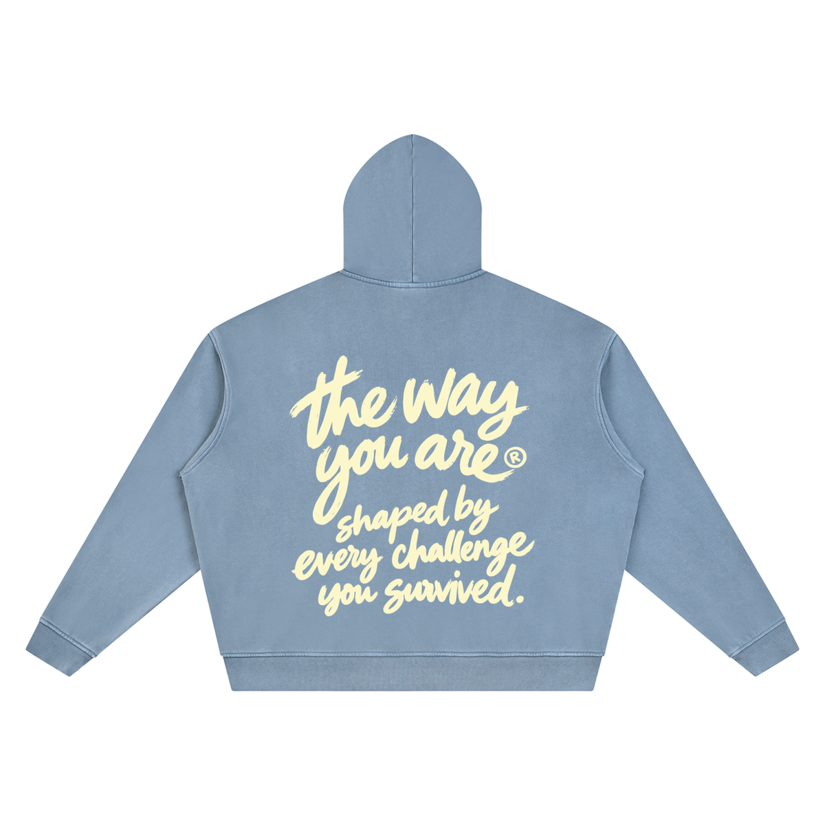 TWYA ROADMOLD HOODIE - WASHED BLUE - BACK